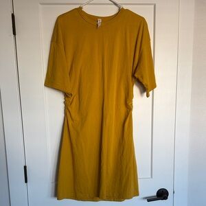 Mustard Yellow T-Shirt Dress - sz XL